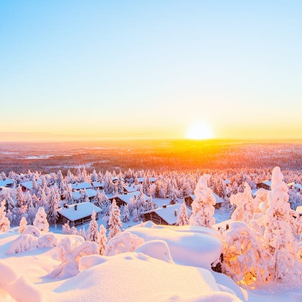 Finland Signature: Northern lights in a nature igloo